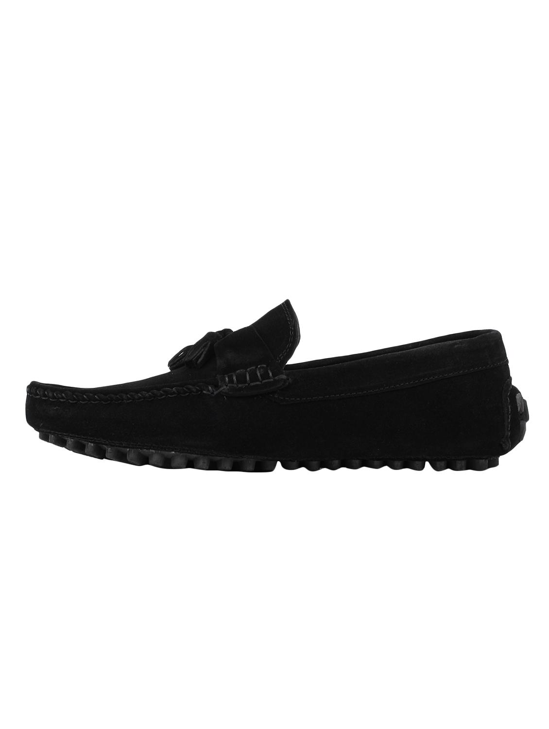 black suede slip on loafers - 16628909 - Zoom Image - 2