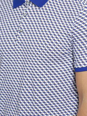 blue printed polo t-shirt - 16629764 - Standard Image - 5
