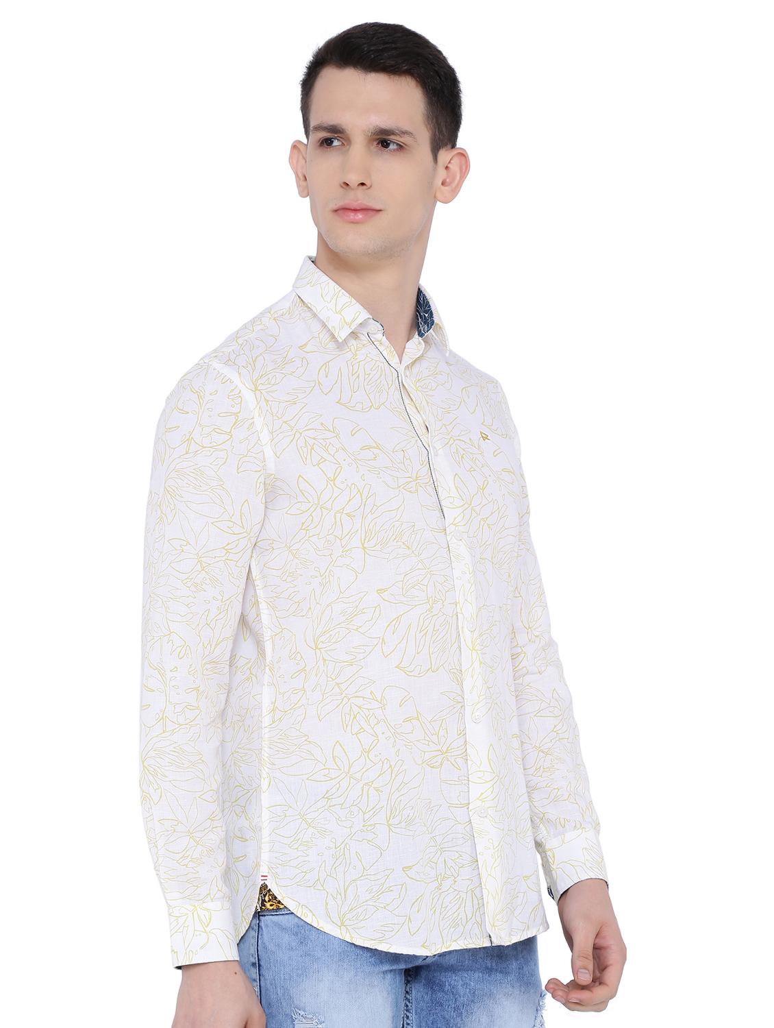 white printed casual shirt - 16629892 - Zoom Image - 2