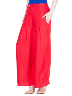 high rise pleated palazzo - 16629936 - Standard Image - 2