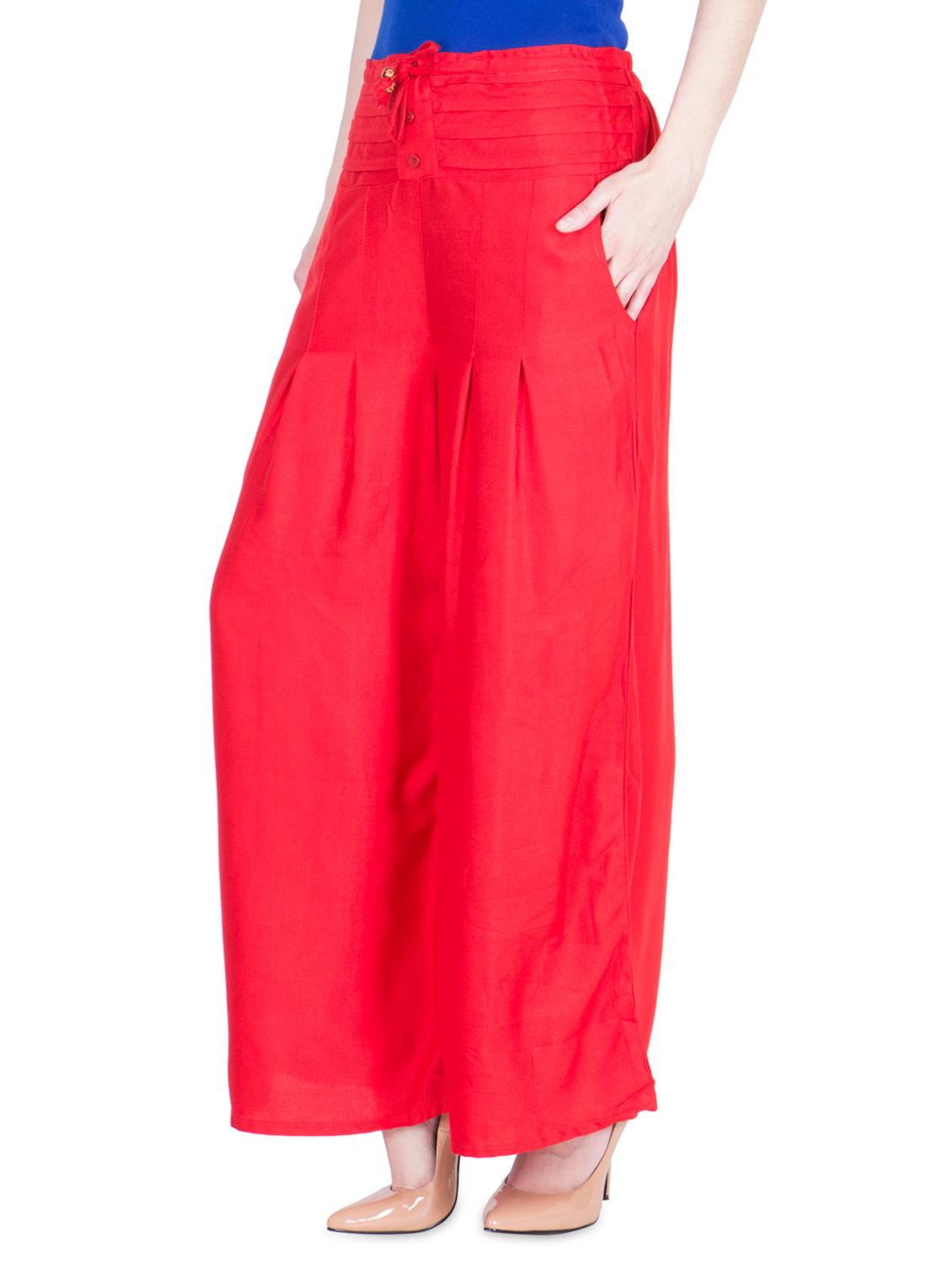 high rise pleated palazzo - 16629936 - Zoom Image - 2