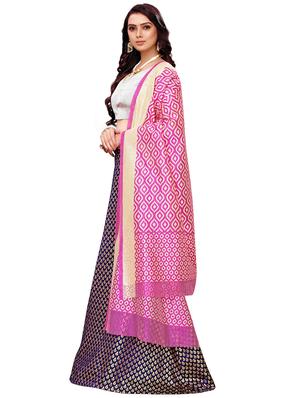 printed flared lehenga - 16630282 - Standard Image - 2