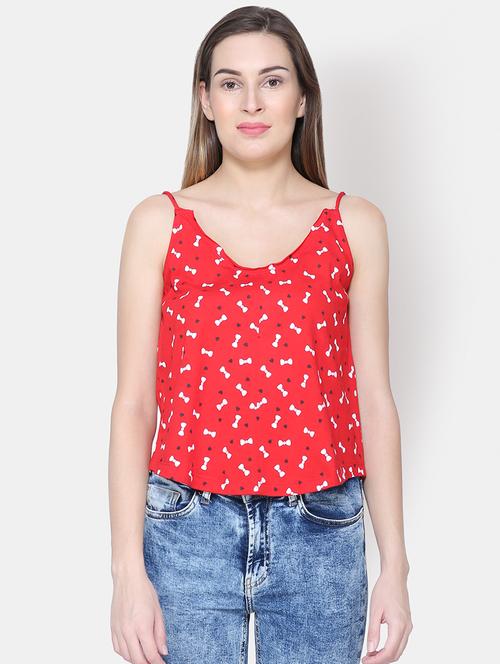 cami neck quirky print top - 16630376 - Standard Image - 1
