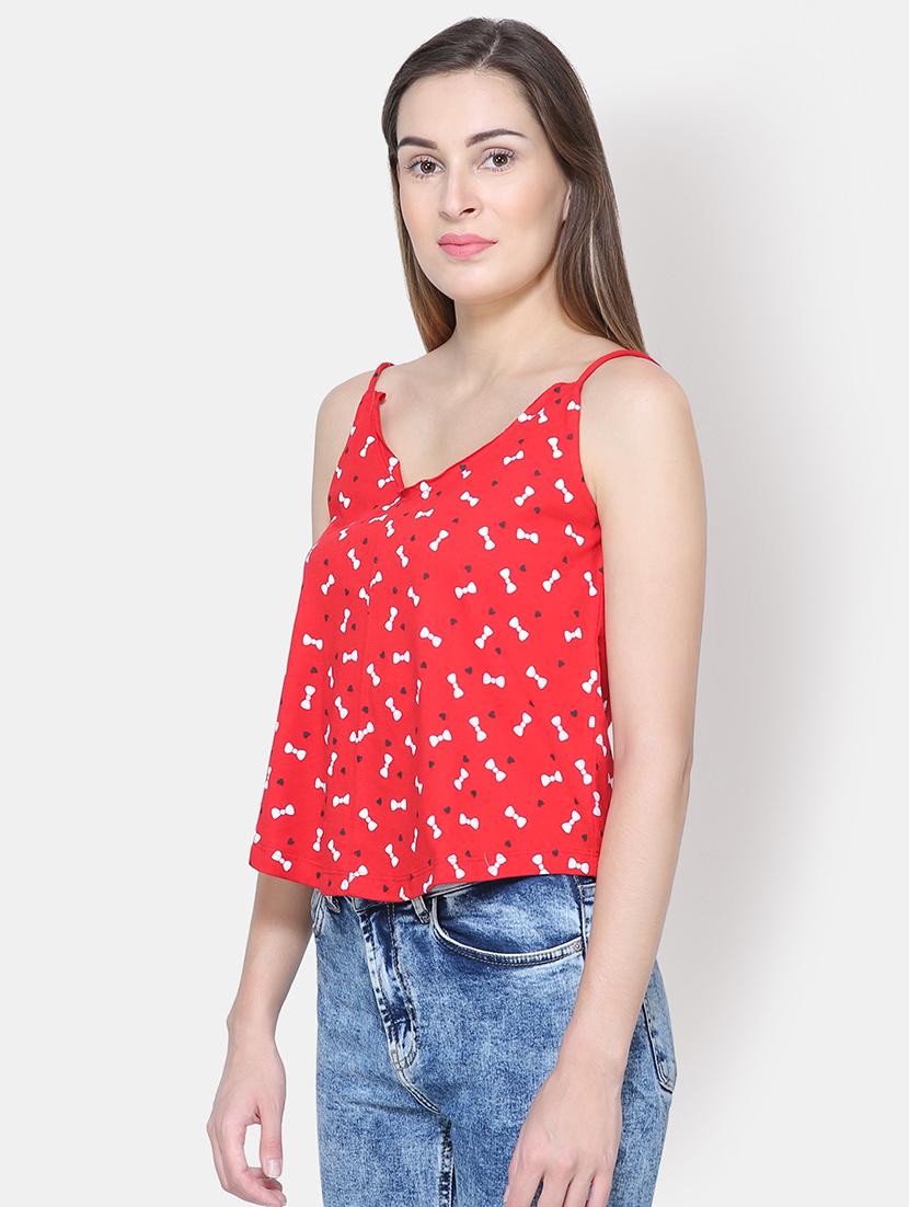 cami neck quirky print top - 16630376 - Zoom Image - 2