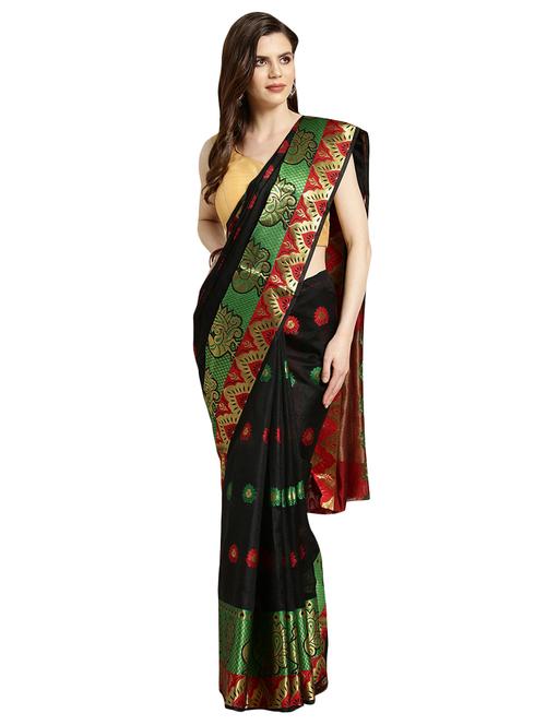 self-design woven saree with blouse - 16631331 - Standard Image - 1