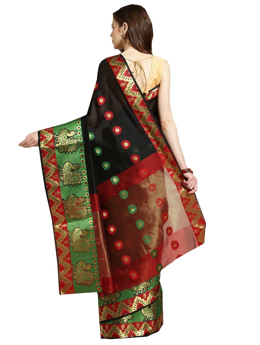 self-design woven saree with blouse - 16631331 - Zoom Image - 2