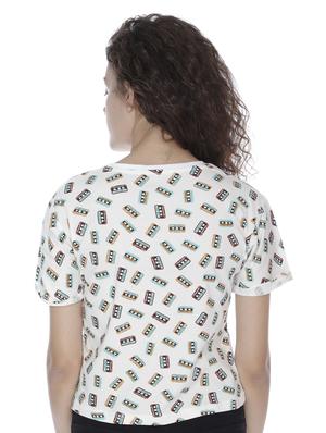 crew neck quirky print tee - 16631753 - Standard Image - 2