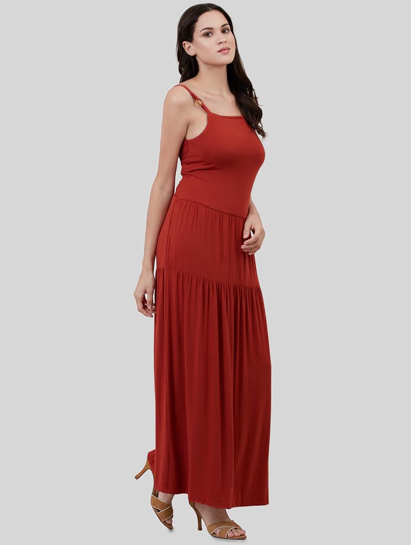 tie knot back gathered maxi dress - 16631881 - Zoom Image - 2