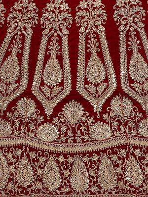 embroidered a-line lehenga - 16632184 - Standard Image - 5