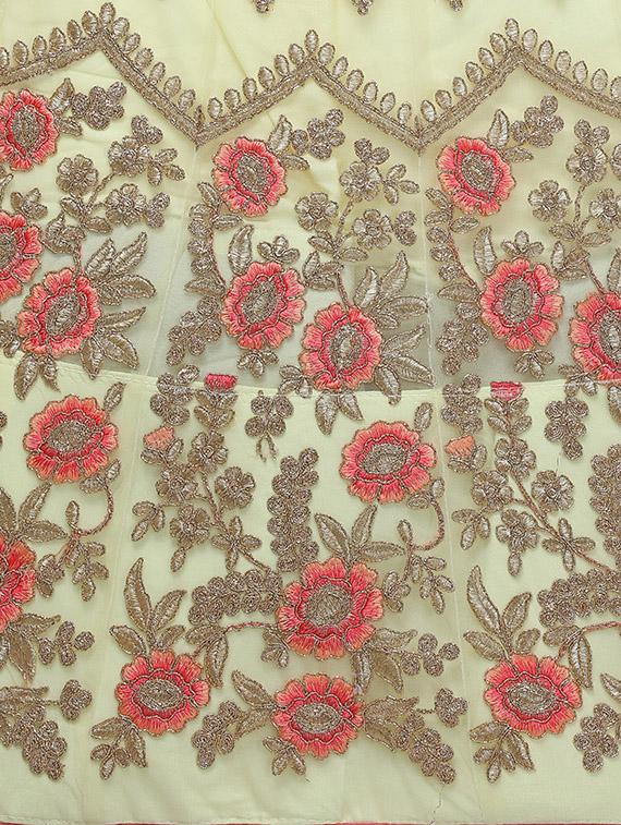 embroidered a-line lehenga - 16632191 - Zoom Image - 5