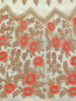 embroidered a-line lehenga - 16632192 - Standard Image - 5