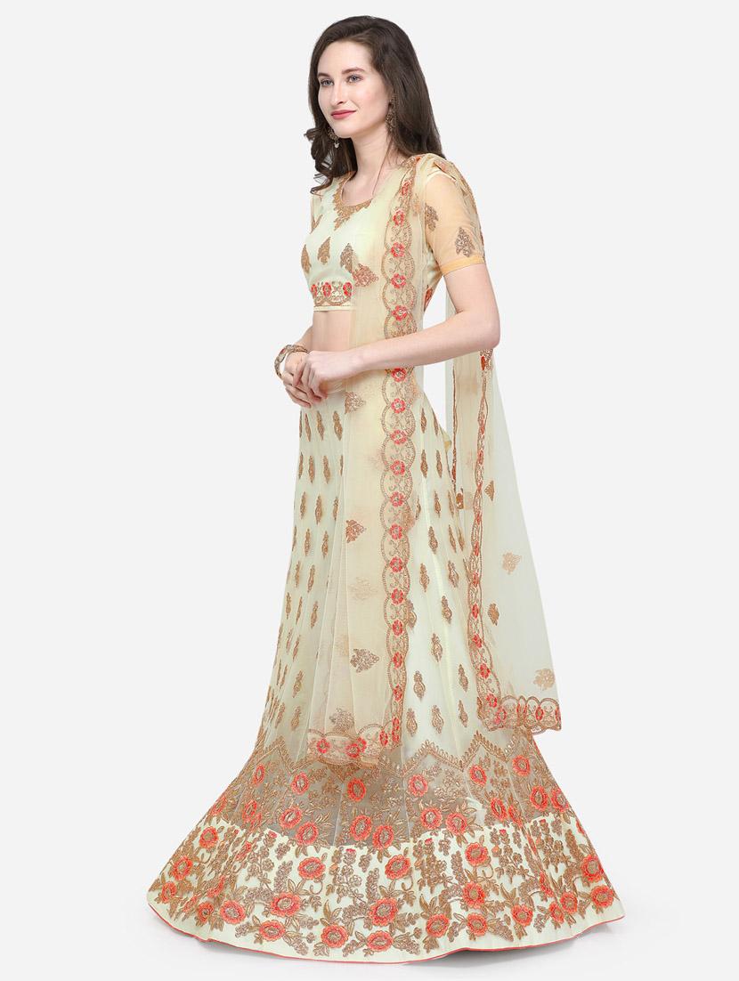 embroidered a-line lehenga - 16632192 - Zoom Image - 2