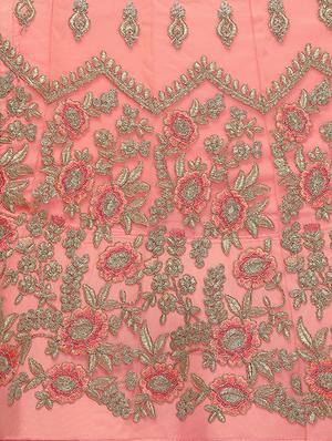 embroidered a-line lehenga - 16632193 - Standard Image - 5