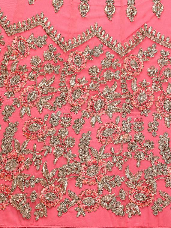 embroidered a-line lehenga - 16632195 - Zoom Image - 5