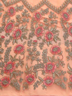 embroidered a-line lehenga - 16632196 - Standard Image - 5