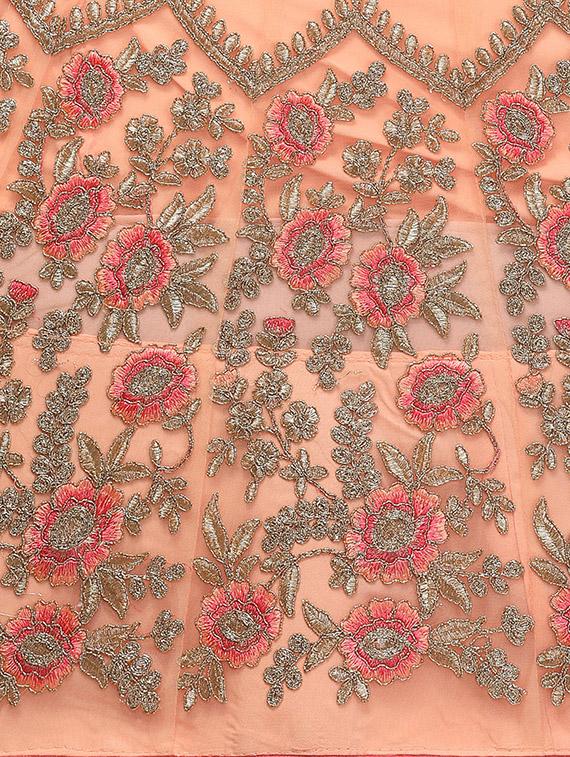 embroidered a-line lehenga - 16632196 - Zoom Image - 5
