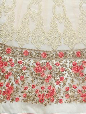 embroidered a-line lehenga - 16632212 - Standard Image - 5
