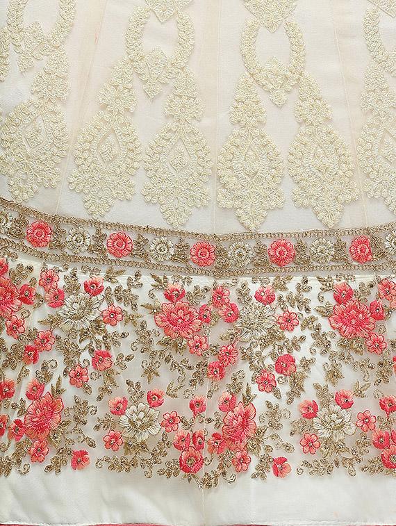 embroidered a-line lehenga - 16632212 - Zoom Image - 5