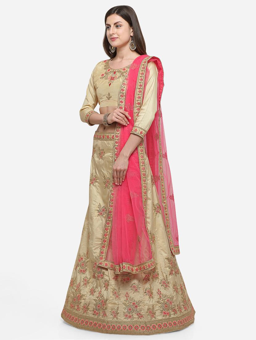 embroidered a-line lehenga - 16632233 - Zoom Image - 2