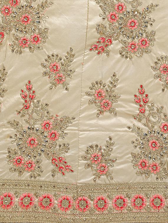 embroidered a-line lehenga - 16632233 - Zoom Image - 5