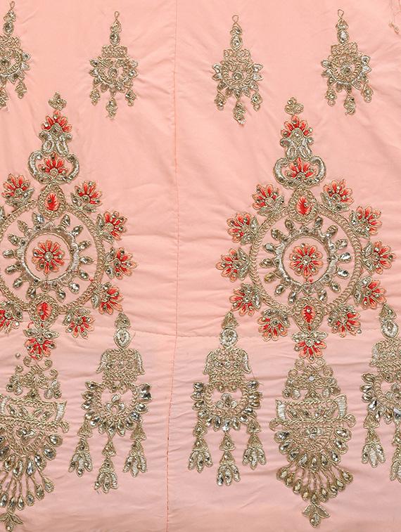 embroidered a-line lehenga - 16632244 - Zoom Image - 5