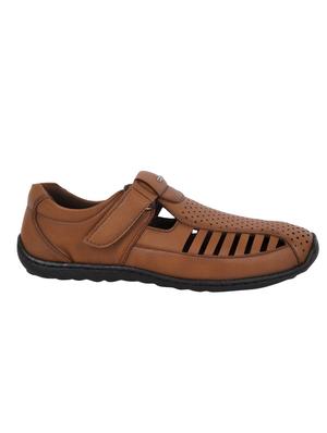 tan slip on sandals - 16632435 - Standard Image - 2