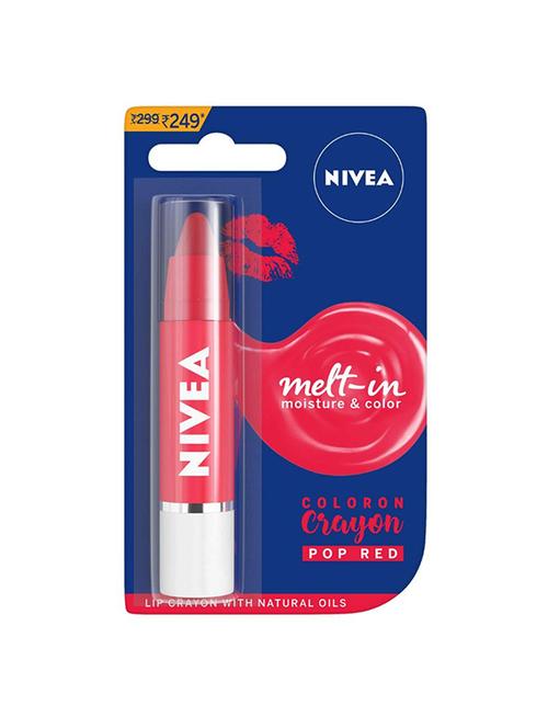 nivea coloron lip crayon pop red - 16632557 - Standard Image - 1