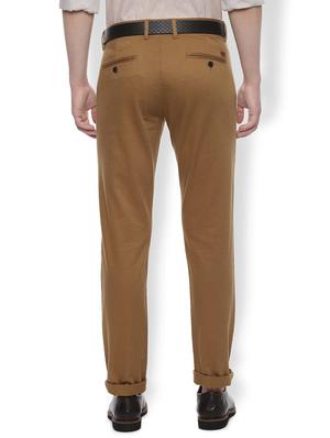 brown solid chinos - 16632732 - Standard Image - 2