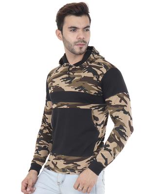 green camouflage print cut & sew t-shirt - 16633120 - Standard Image - 2