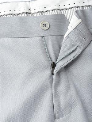 grey textured flat front formal trouser - 16633134 - Standard Image - 5