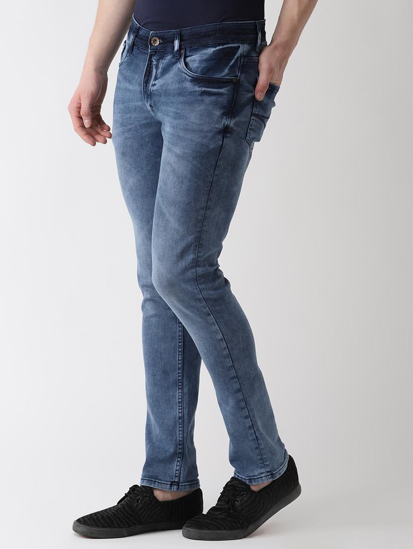 blue heavy washed jeans - 16633196 - Zoom Image - 2