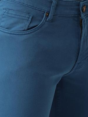 blue solid plain jeans - 16633203 - Standard Image - 5