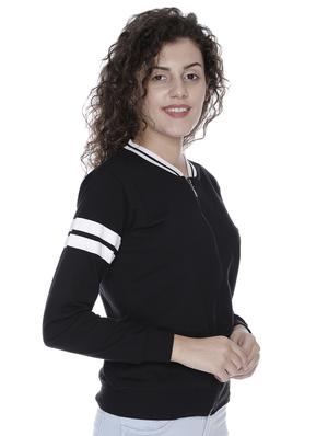 contrast detail bomber/biker jacket - 16633690 - Standard Image - 2