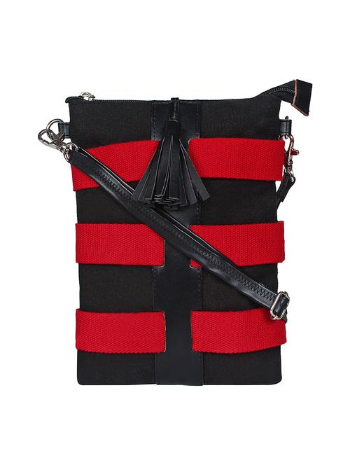 brown canvas regular sling bag - 16633966 - Standard Image - 1