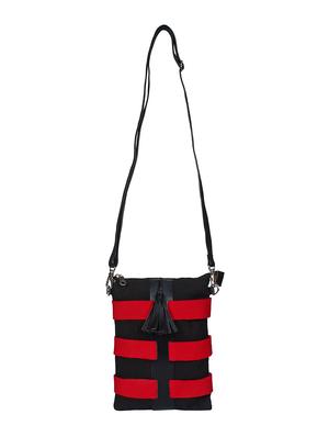 brown canvas regular sling bag - 16633966 - Standard Image - 5