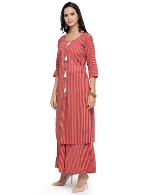 stripes straight kurta - 16634105 - Standard Image - 2