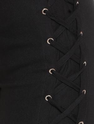 high rise lace up jeggings - 16634696 - Standard Image - 5