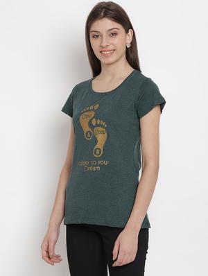 round neck quirky print tee - 16634723 - Standard Image - 2