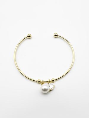 gold metal bangle bracelet - 16636109 - Standard Image - 2
