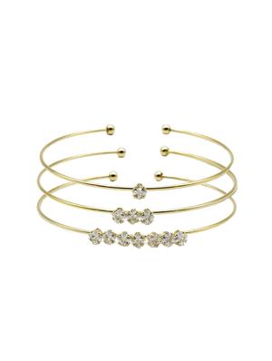 gold metal bangle bracelet - 16636113 - Standard Image - 2