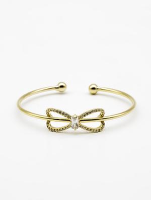 gold metal bangle bracelet - 16636122 - Standard Image - 2