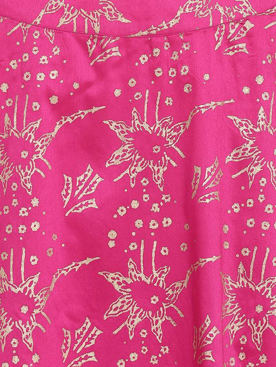 foil printed a-line lehenga choli with dupatta - 16637176 - Zoom Image - 5