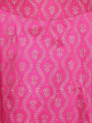 foil printed a-line lehenga choli with dupatta - 16637178 - Standard Image - 5