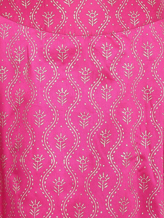 foil printed a-line lehenga choli with dupatta - 16637178 - Zoom Image - 5