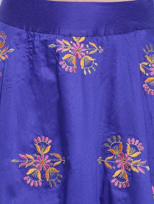 embroidered a-line lehenga choli & dupatta - 16637180 - Standard Image - 5