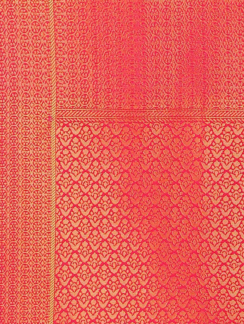 self-design kanjivaram saree with blouse - 16637249 - Zoom Image - 2