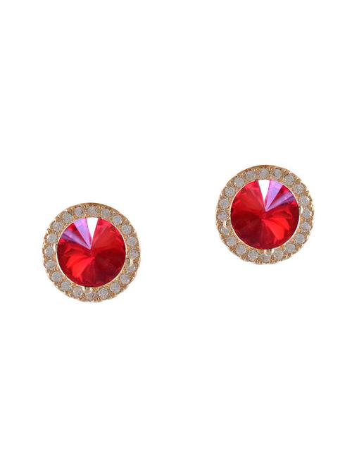 red metal studs earring - 16637288 - Standard Image - 1