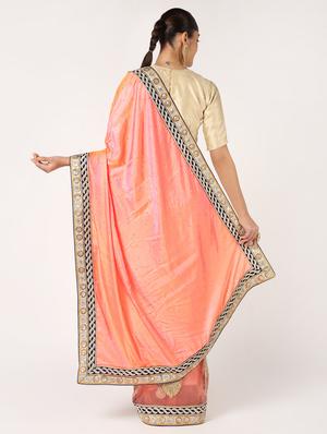 floral embellished saree with blouse - 16637626 - Standard Image - 2