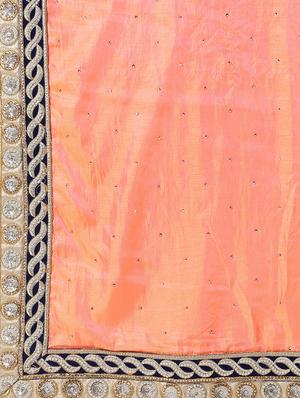 floral embellished saree with blouse - 16637626 - Standard Image - 5