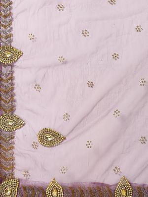 zardosi stone work saree with blouse - 16637636 - Standard Image - 5
